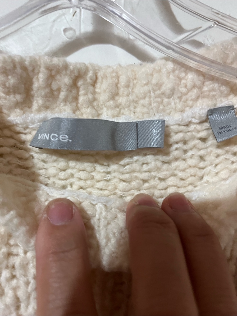 Vince | Cozy Cream Knit Women's Sweater - Picture 2 of 4